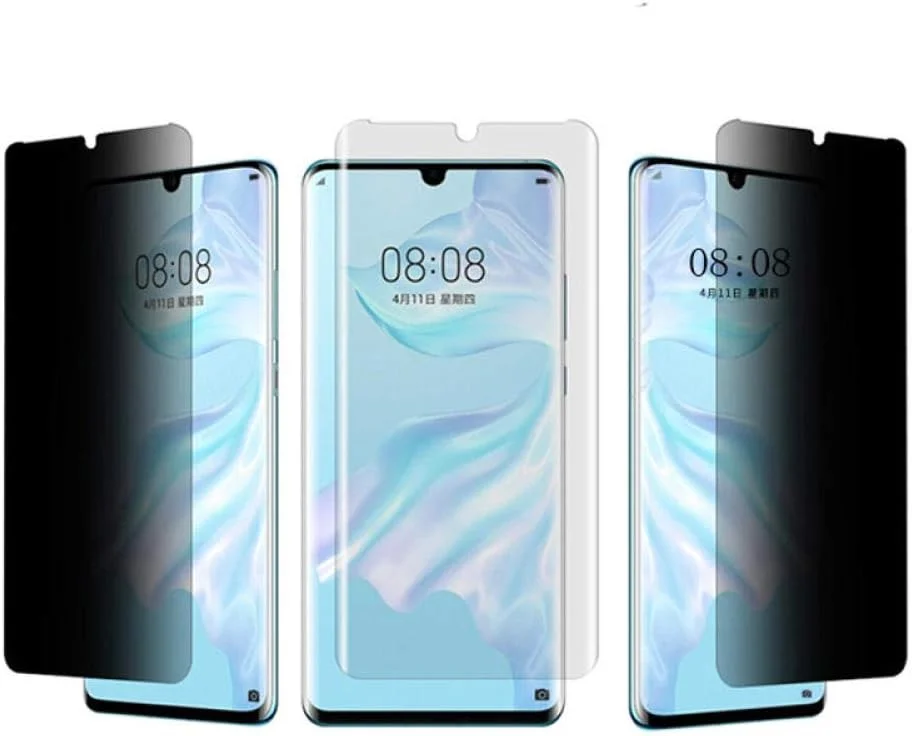 بسته 3 عددی محافظ صفحه نمایش شیشه ای حریم خصوصی برای گوشی های هوآوی P30 Pro Mate20 Pro، فیلم محافظ ضد جاسوسی برای هوآوی Mate20 Pro