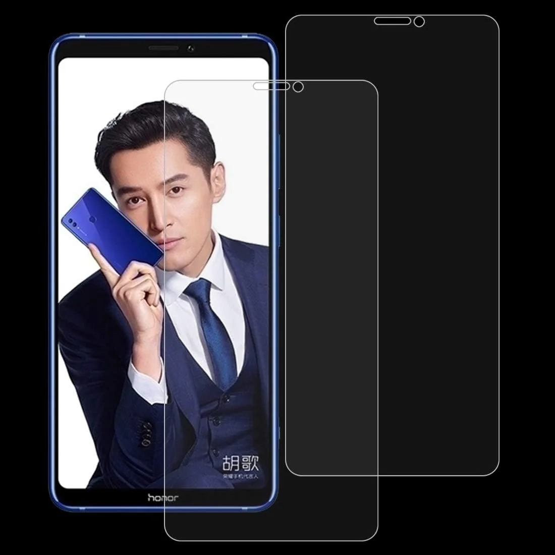 محافظ صفحه نمایش GHZHEGIZHUND، 2 عدد، 0.26 میلی متر، 9H، فیلم شیشه ای حرارت دیده 2.5D برای لوازم جانبی تلفن های همراه Huawei Honor Note 10