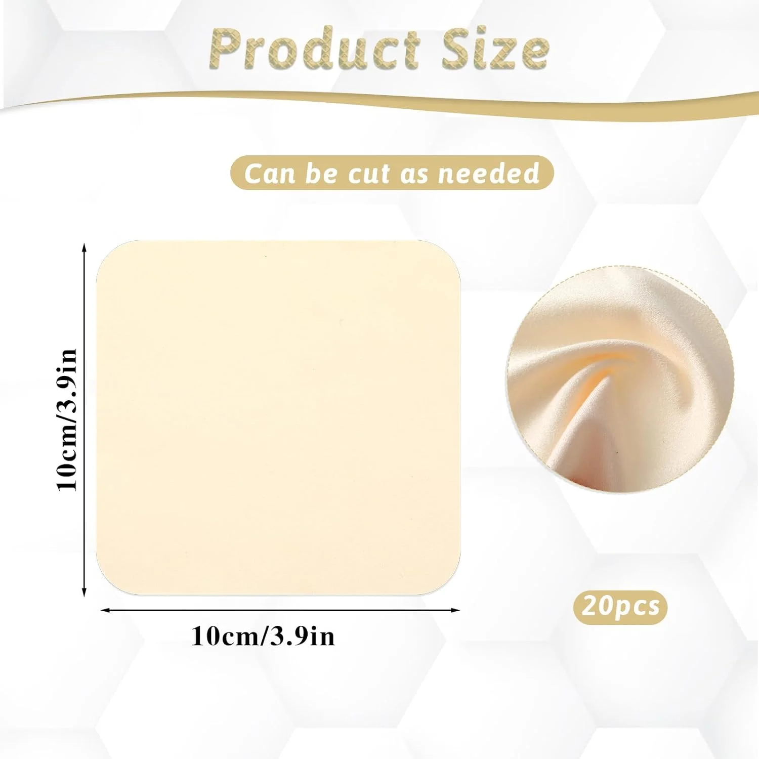 20 عدد پارچه شمواه از پیش برش خورده برای صاف کردن لبه ظروف سفالی، پارچه نرم رسی، کیت ابزار سفالگری، ابزار و لوازم سرامیکی، ابزار پرداخت سرامیک