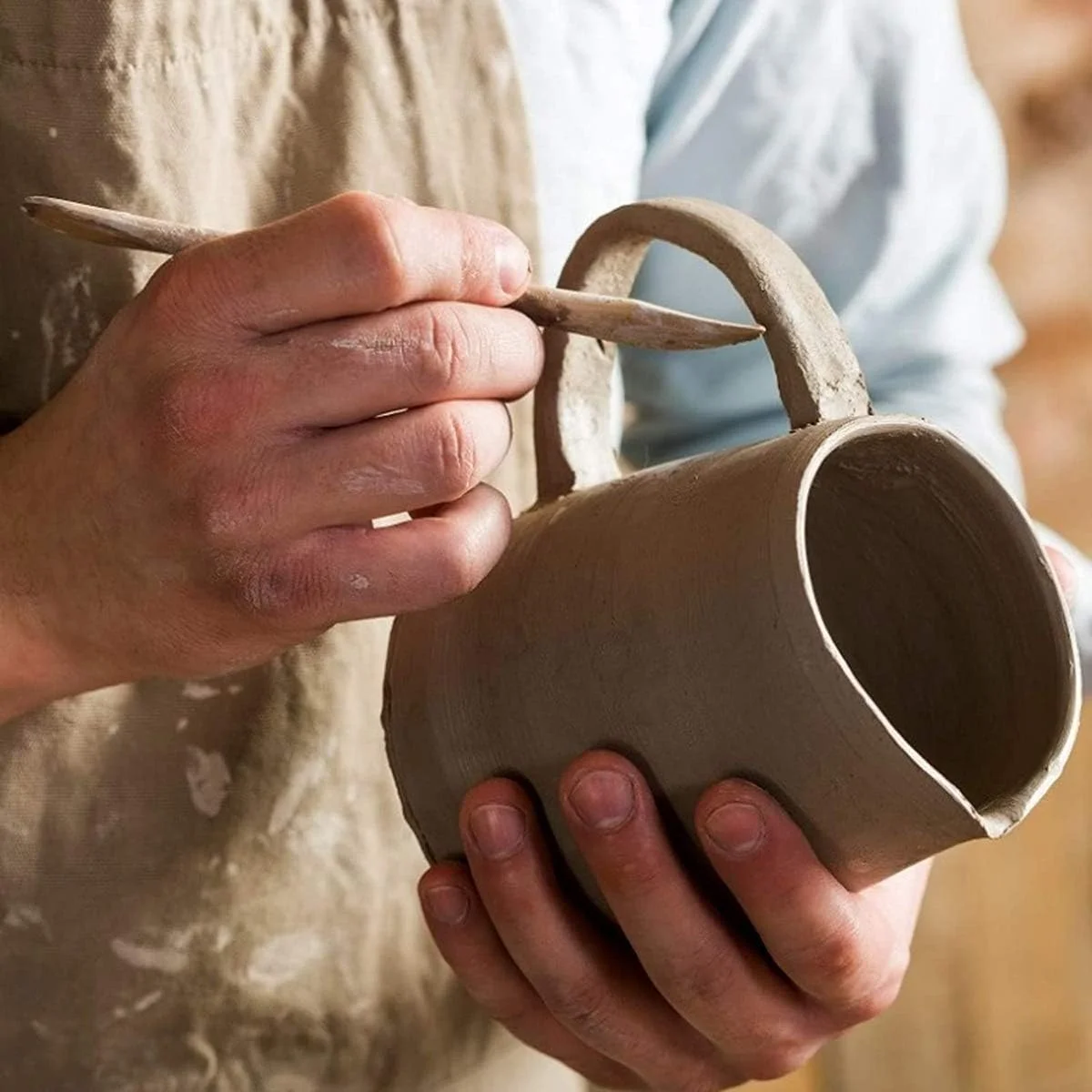 ابزار مجسمه سازی سفالی XYJPCC، مجموعه 13 عددی ابزار برش و حکاکی خمیر پلیمری برای مدل سازی سرامیک، خمیر بازی، هنر و مجسمه سازی