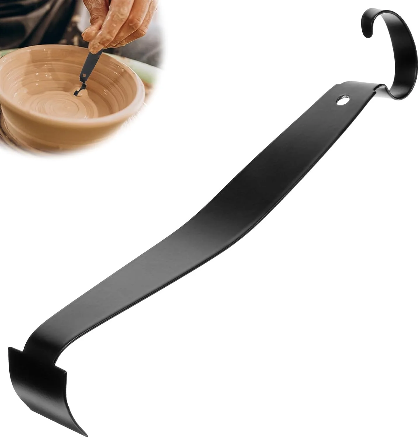 ابزار پرداخت کاری سفال استیل ضد زنگ، ابزار گِل دو طرفه برای خاک رس و سرامیک، ابزار سفال تیز و همه کاره برای هنرمندان سفال