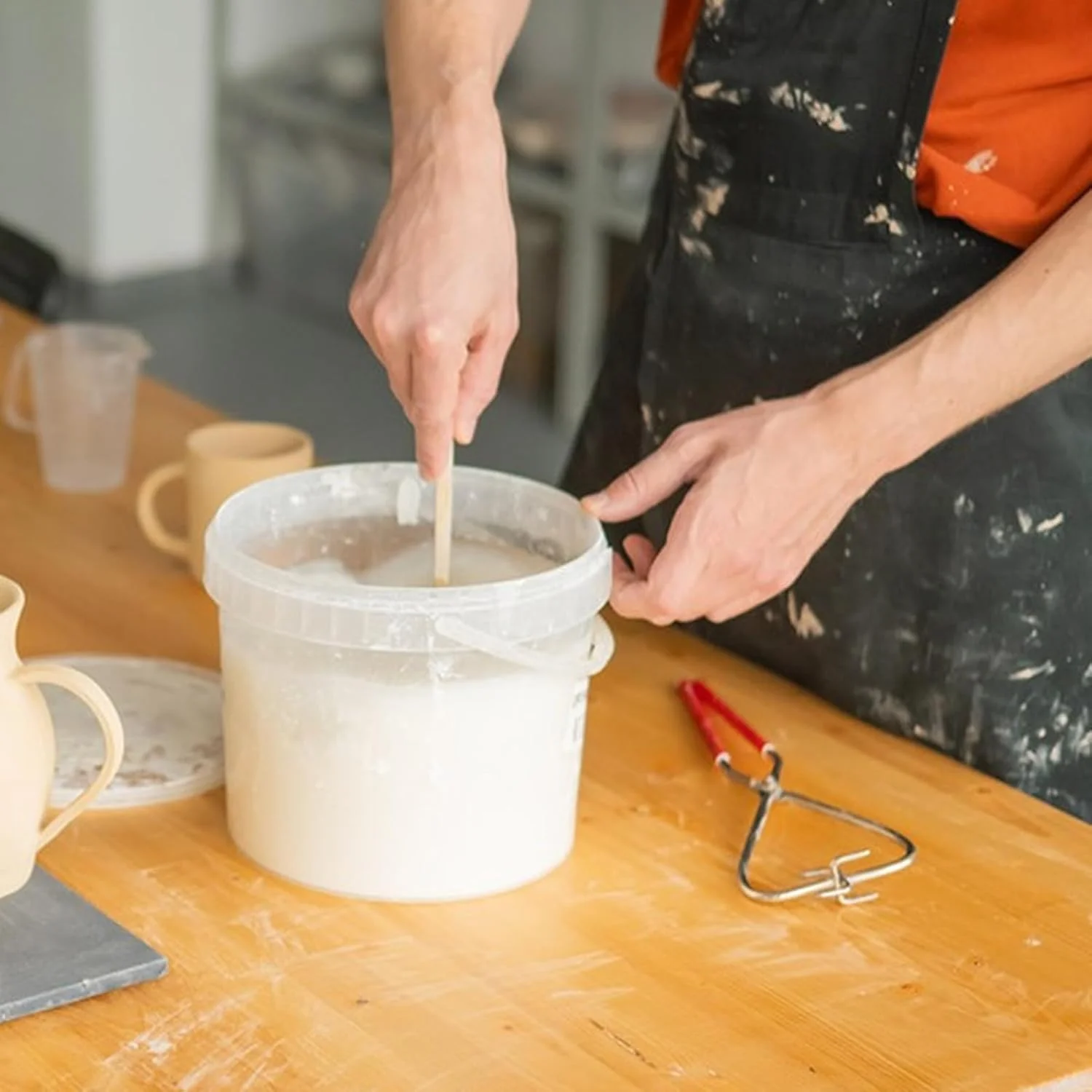 انبر غوطه وری سفالگری، ابزار لعاب کاری سفالگری | انبر ابزار لعاب کاری استیل لوازم هنری برای مدل سازی مجسمه سازی کارگاه ساخت صنایع دستی انبر غوطه وری سفالگری، ابزار لعاب کاری سفالگری | انبر ابزار لعاب کاری استیل لوازم هنری برای مدل سازی مجسمه سازی کارگاه ساخت صنایع دستی