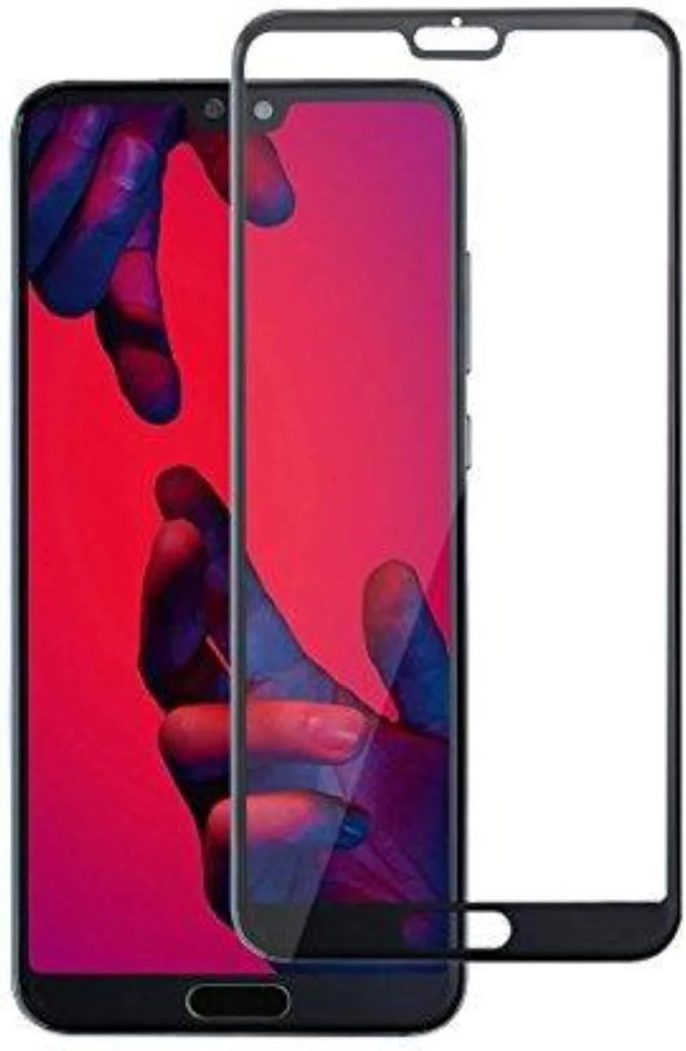 محافظ صفحه نمایش شیشه ای حرارت دیده برای هوآوی P20 پرو - مشکی