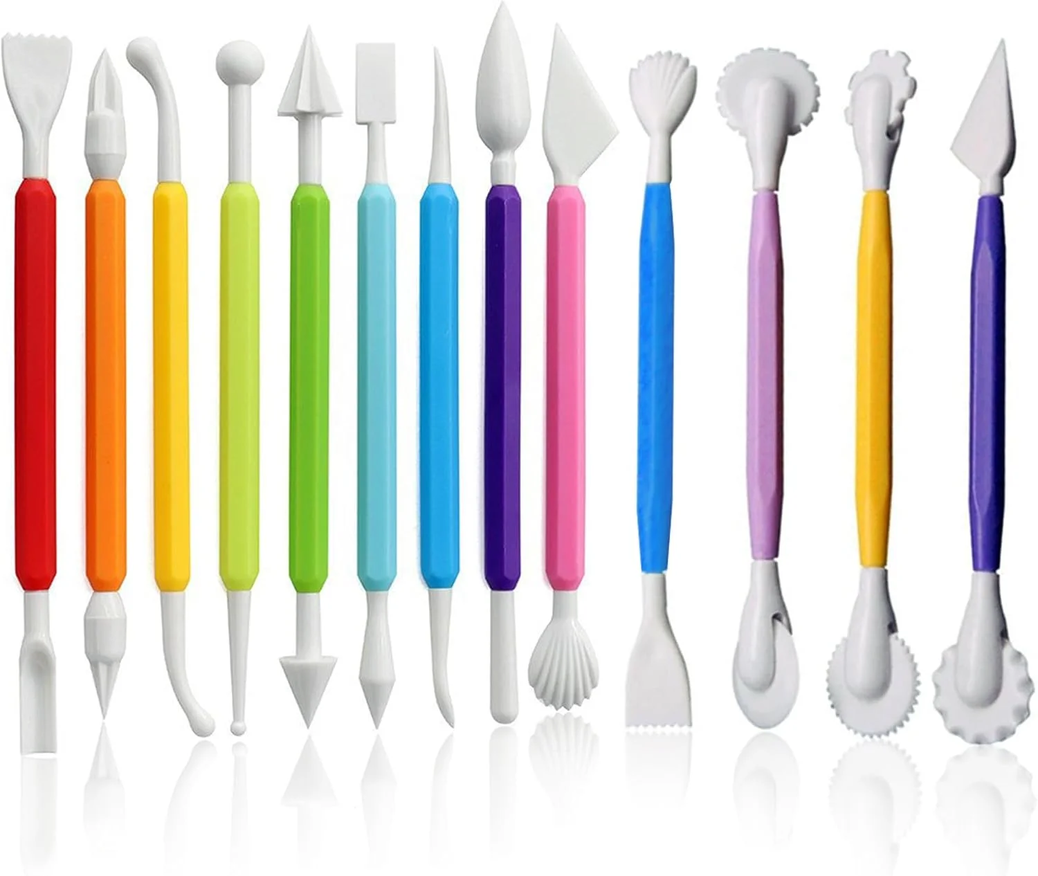 ست 13 عددی ابزار مدلینگ، ابزار سفالگری، ابزار کیک فوندانت برای پخت و تزیین کیک