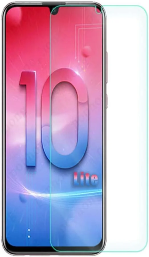 FHNLKFS محافظ صفحه نمایش شیشه ای حرارت دیده 9H گوشی هوشمند، مناسب برای گوشی های Huawei Honor 10 Lite 10LITE 6.21 اینچ