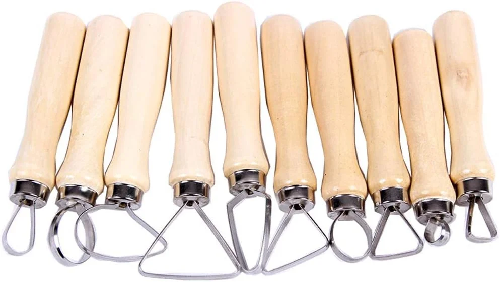 مجموعه ابزار سفالگری DHXYZM، 10 عدد ابزار حکاکی و مدل سازی سرامیک