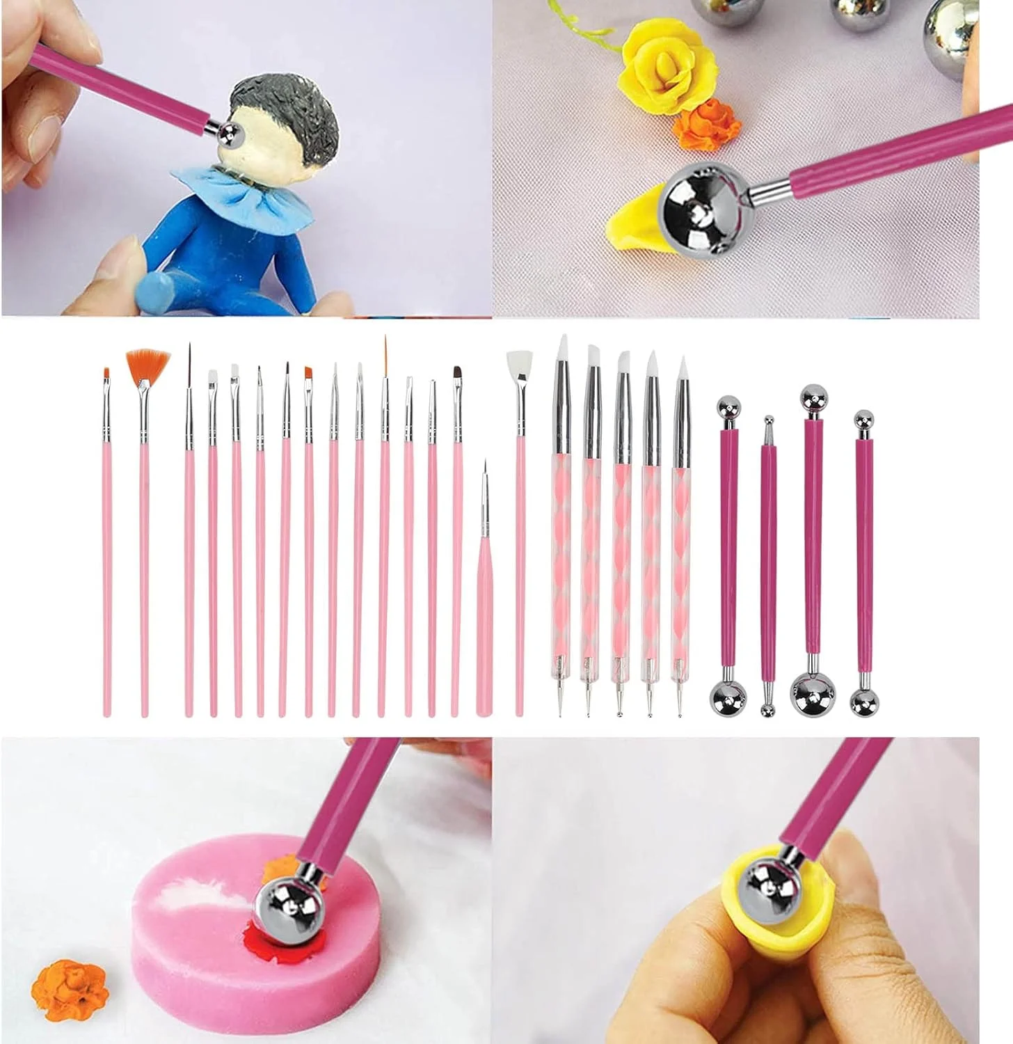 ابزار سفالگری، ابزار مجسمه سازی سفالی با جزئیات دقیق برای متخصصان مجسمه سازی برای صنایع دستی Wzsydn