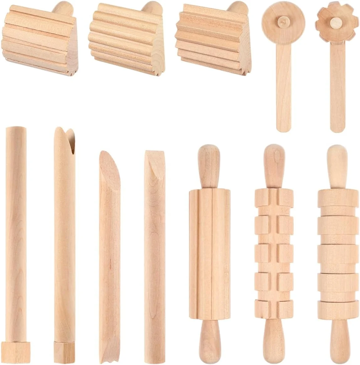SOIMISS مجموعه 12 عددی ابزار سفالگری، ابزار چوبی سفالگری برای مدل سازی کودکان برای سرامیک، صنایع دستی هنری DIY