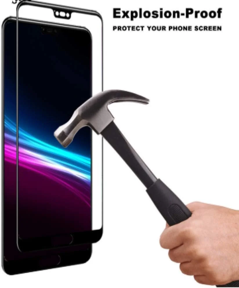 محافظ صفحه نمایش FHNLKFS، 3 عدد شیشه حرارت دیده برای Huawei Honor 10، شیشه پوشش کامل برای Huawei Honor 10، فیلم محافظ گوشی Honor 10