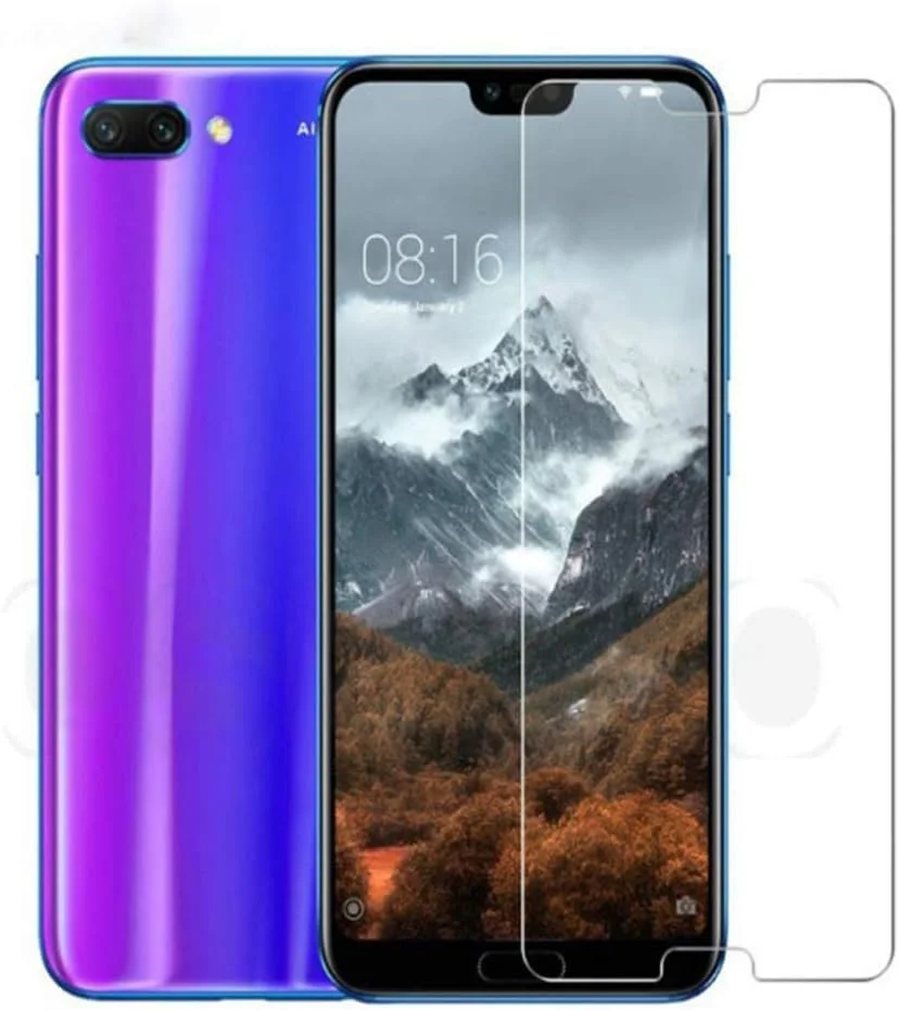 FHNLKFS محافظ صفحه نمایش شیشه ای حرارت دیده 3 عددی، مناسب برای گوشی هواوی Honor 10، شیشه محافظ 9H 2.5D، مناسب برای شیشه هواوی Honor10