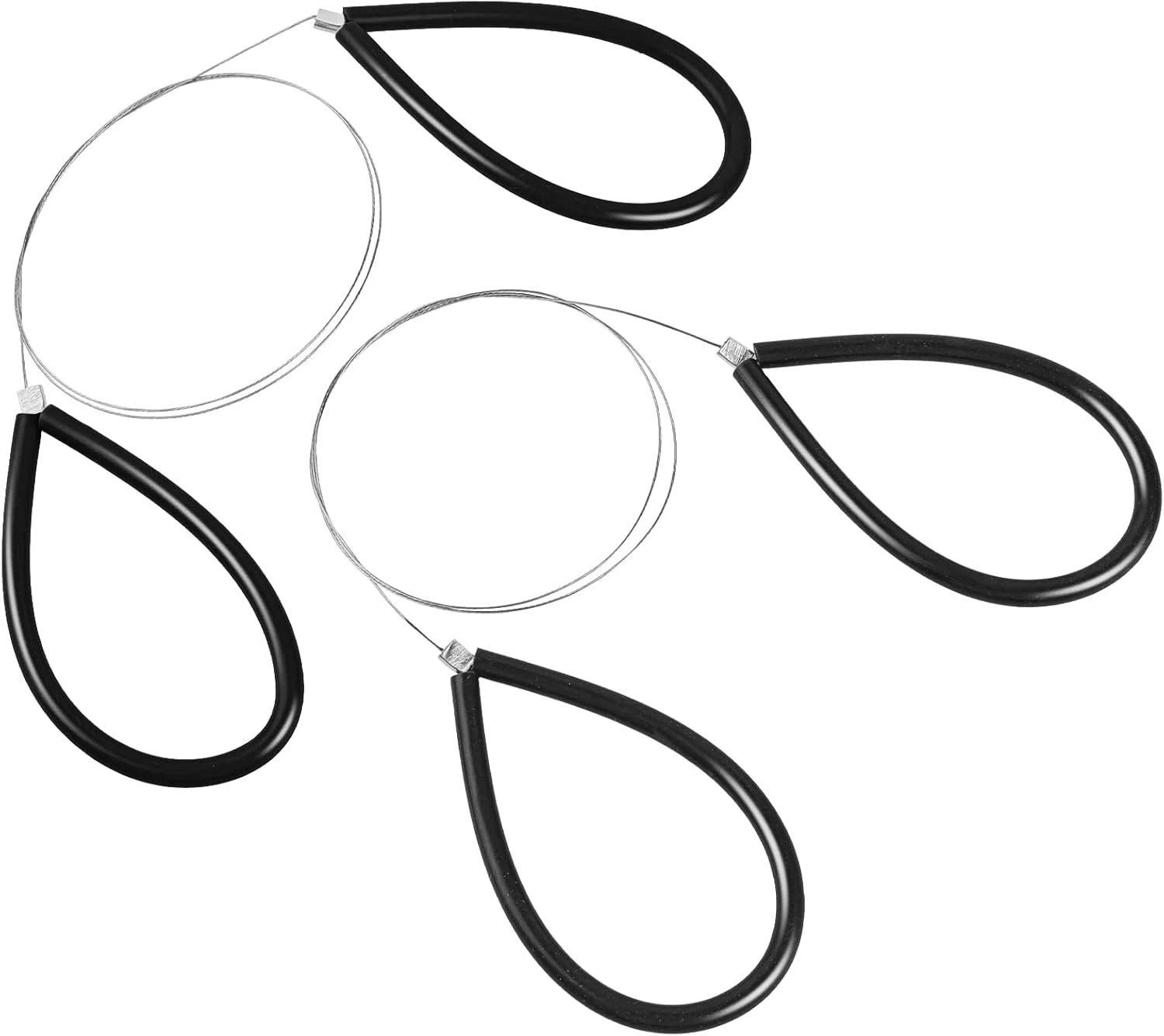 سیم برش خاک رس کالیون، سیم فولادی برش خاک رس، ابزارهای برش سفالگری، ابزارهای برش برای هنرمندان خاک رس با دسته مشکی، ابزار سیم چرخ سفالگری 2 عدد