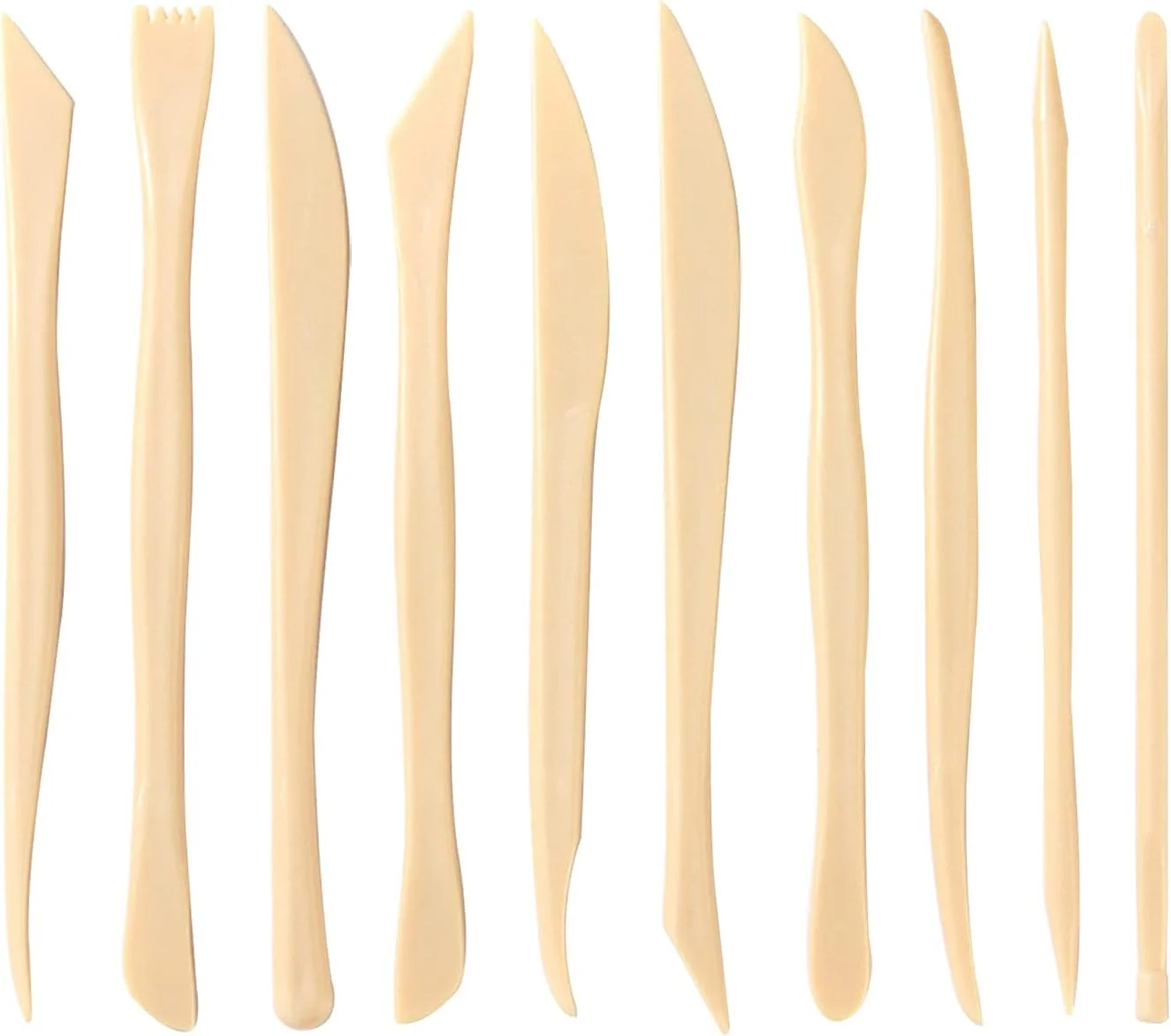 مجموعه ابزار مجسمه سازی رسی YueStar شامل 10 قطعه، ابزار سفالگری پلاستیکی، ابزار حکاکی رس سرامیکی، هدیه ای برای دانشجویان، مبتدیان، متخصصان، لوازم هنری DIY