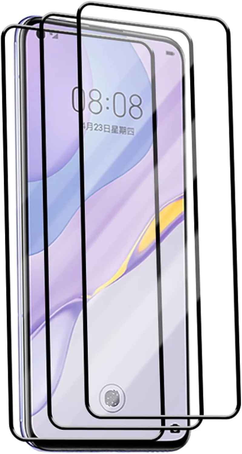 محافظ صفحه نمایش شیشه ای حرارت دیده Woowin بسته 3 عددی برای گوشی های هوآوی P40 P30 P20 Lite