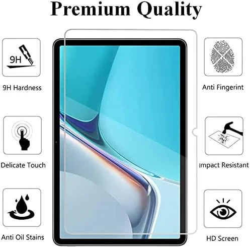 محافظ صفحه نمایش شیشه ای آلنبون هواوی MatePad SE 10.4 اینچ، محافظ صفحه نمایش شیشه ای با سختی 9H، ضد خش، ضد حباب، لبه گرد 2.5D [بسته 3 عددی]