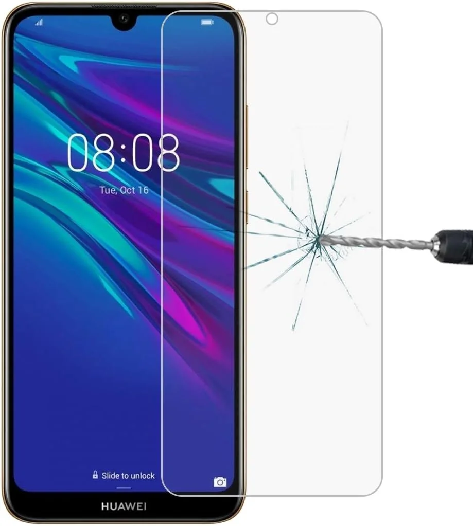 محافظ صفحه نمایش شیشه ای حرارت دیده 0.26 میلی متری 9H 2.5D برای گوشی موبایل هوآوی Y6 2019