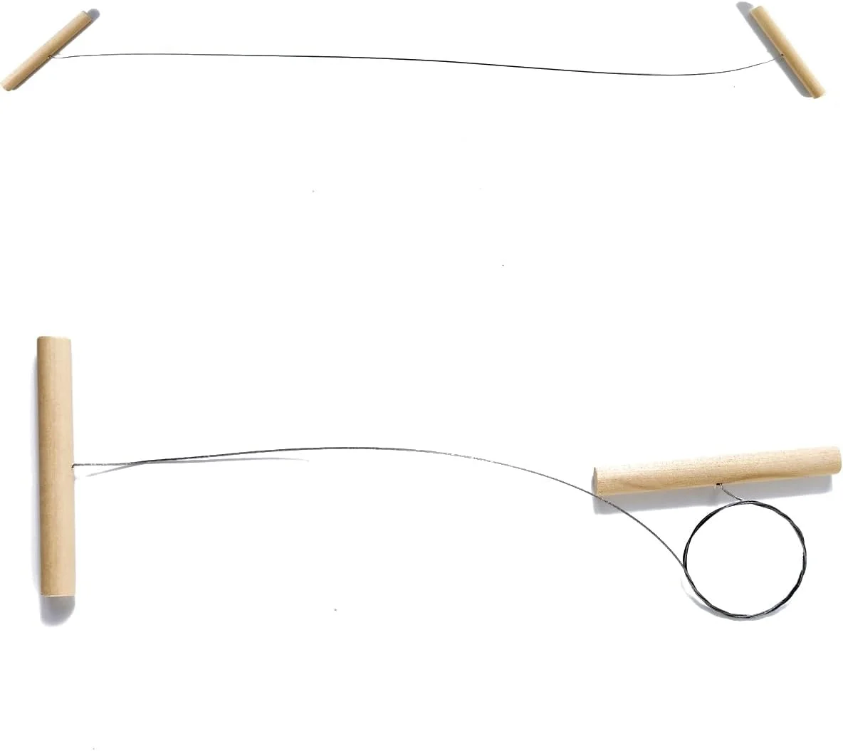 تیهود 12 عدد سیم برش خاک رس با دسته چوبی، ابزار برش سیم فولادی برای پنیر، خمیر مجسمه سازی، خاک رس، هنر سرامیک، برش مجسمه سازی، لوازم ابزار سفالگری