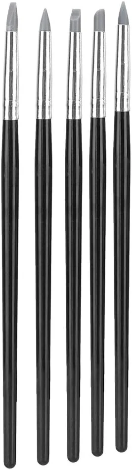 ست ابزار مجسمه سازی رسی Domary با سر سیلیکونی، 5 عددی، ابزار شکل دهنده مجسمه سازی، لوازم جانبی برای دوستداران هنر