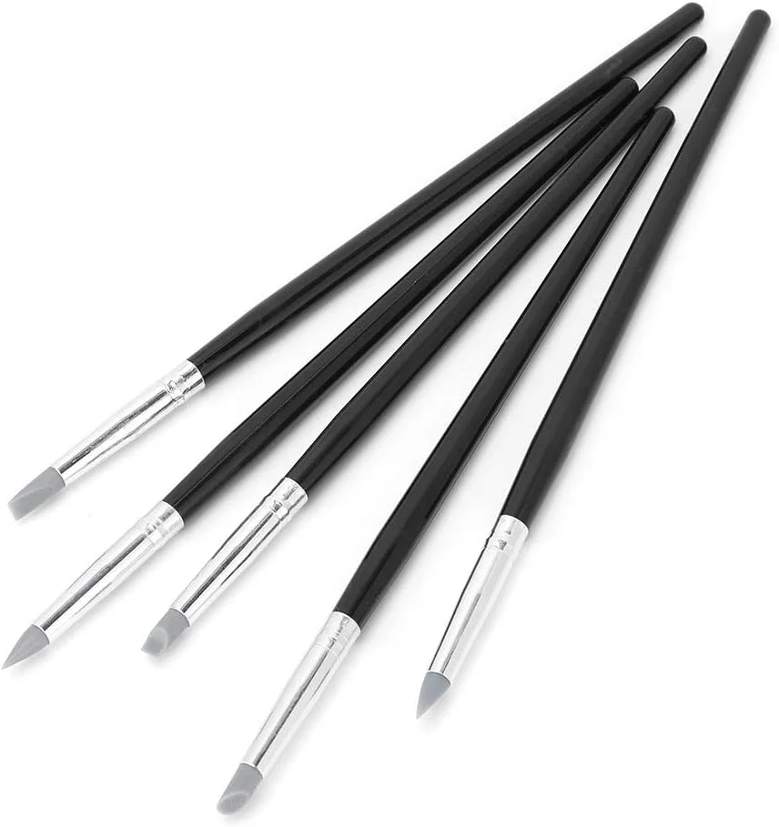 ست ابزار مجسمه سازی رسی Domary با سر سیلیکونی، 5 عددی، ابزار شکل دهنده مجسمه سازی، لوازم جانبی برای دوستداران هنر