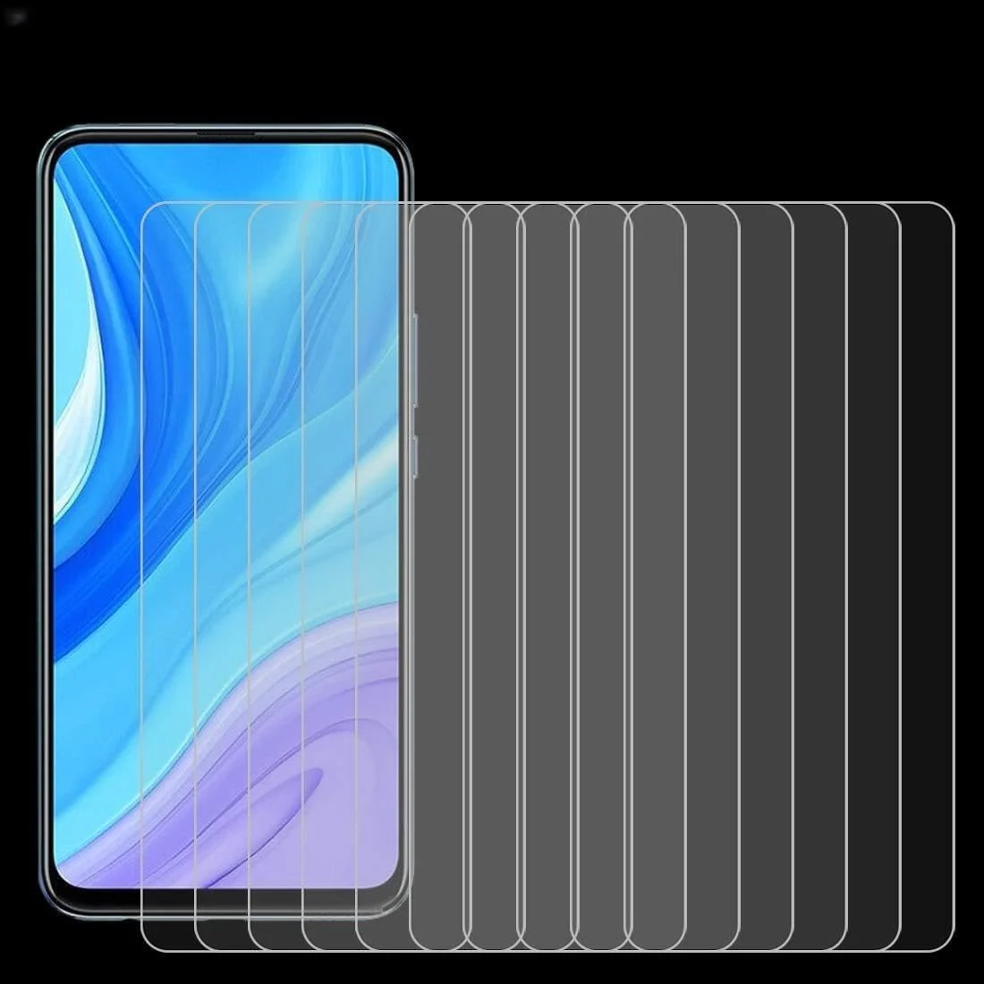 محافظ صفحه نمایش شیشه ای برای هوآوی Enjoy 10 Plus، 50 عدد، 0.26 میلی متر، 9H، 2.5D، لوازم جانبی تلفن همراه