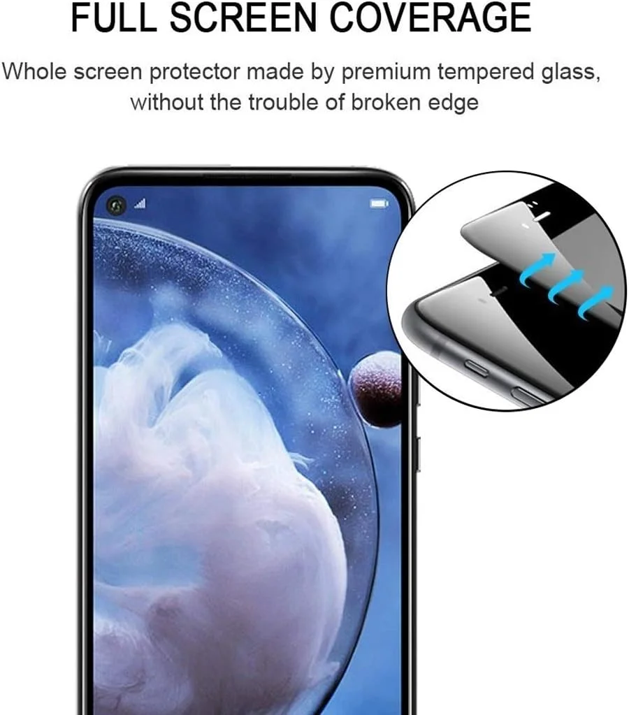 محافظ صفحه نمایش گوشی موبایل GHZHEGIZHUND مناسب برای هوآوی نوا 5z، 25 عدد، چسب کامل، شیشه حرارت دیده تمام صفحه، لوازم جانبی تلفن