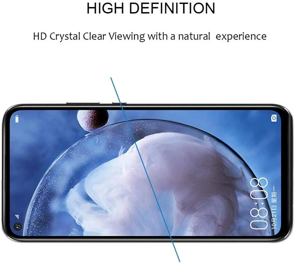 محافظ صفحه نمایش گوشی موبایل GHZHEGIZHUND مناسب برای هوآوی نوا 5z، 25 عدد، چسب کامل، شیشه حرارت دیده تمام صفحه، لوازم جانبی تلفن