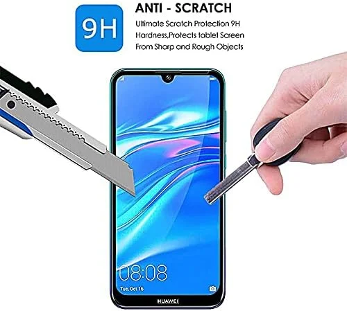محافظ صفحه نمایش شیشه ای حرارت دیده Muzz Huaweii Y6s (2019) با سختی 9H ضد خش، فیلم محافظ شیشه ای حرارت دیده بدون حباب برای Huawei Y6s (2019)