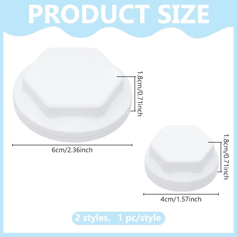 ابزار پرداخت و چرخش سفال INFUNLY، 2 عددی، 1.57/2.36 اینچ، ابزار حرفه ای پرداخت سفال، ابزار سفالگری برای پرداخت چرخ، ابزار چرخان روتاری سرامیکی برای علاقه مندان به سفالگری