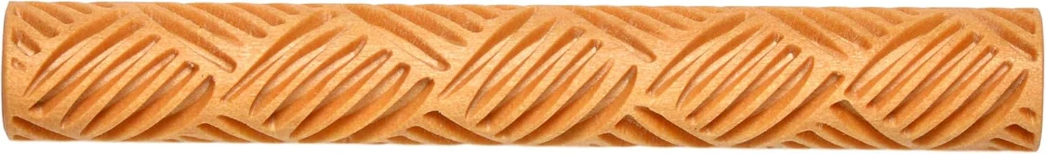 ابزار سفالگری ام کی ام، غلطک چوبی طرح شاخه (TW-11 طرح سبدبافت) ابزار سفالگری ام کی ام، غلطک چوبی طرح شاخه (TW-11 طرح سبدبافت)