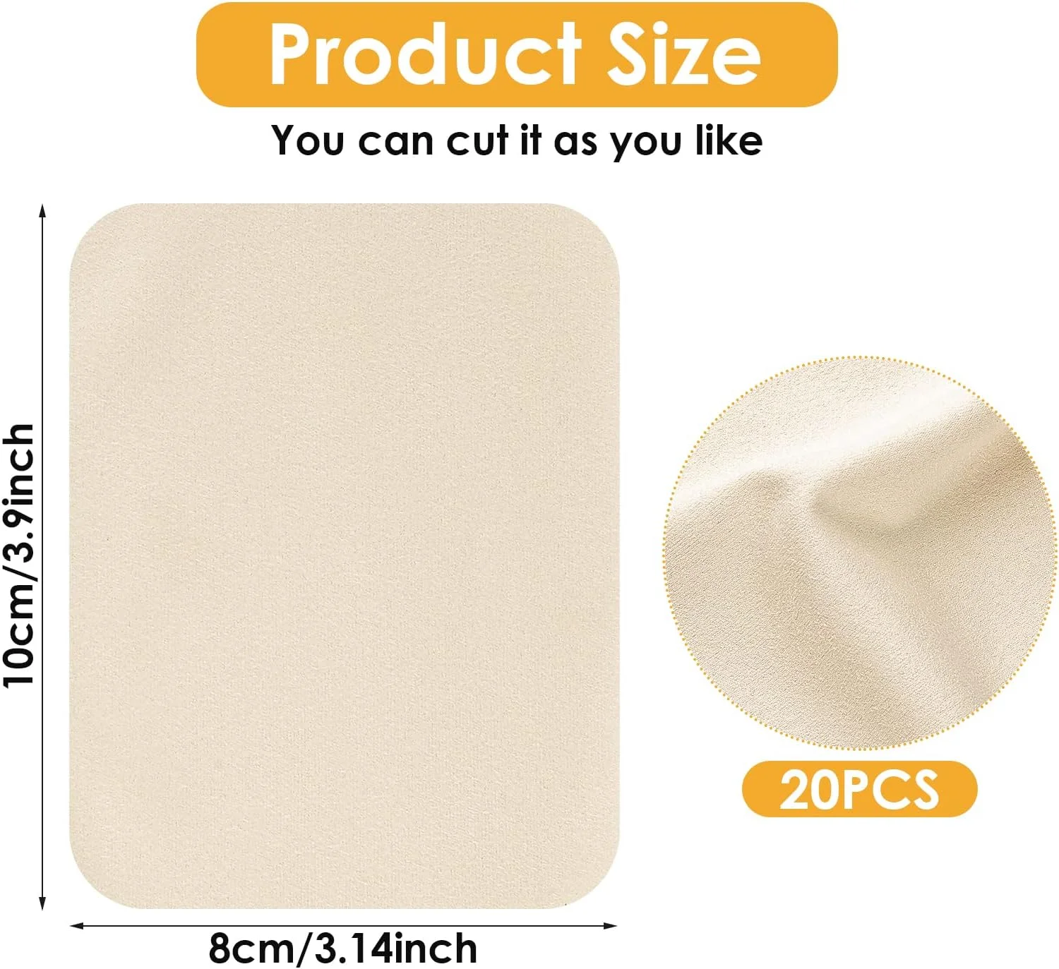 آبیلو، بسته 20 عددی ابزار سفالگری چرمی، پارچه چرمی از پیش برش خورده، ابزار سفالگری رسی، کیت ابزار اصلاح گل، لوازم صنایع دستی سفال سرامیکی، چرم نرم برای صاف کردن لبه های سفال (8 x 10 سانتی متر)