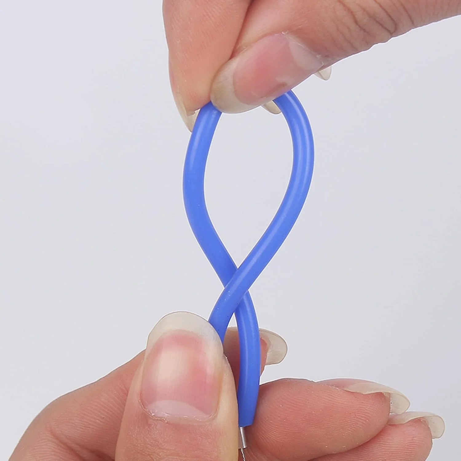 سیم برش خاک رس Fafeicy، ابزار سفالگری استیل ضد زنگ با دسته سیلیکونی برای هنرمندان خاک رس، مجسمه سازی سرامیک، خمیر و پنیر (آبی)