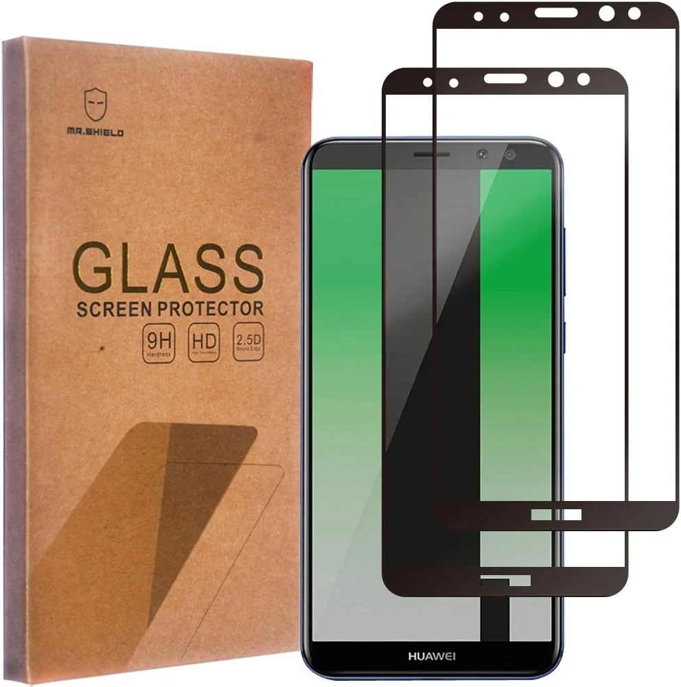 محافظ صفحه نمایش شیشه ای [2 عددی] Mr.Shield، طراحی شده برای هوآوی میت 10 لایت، پوشش کامل