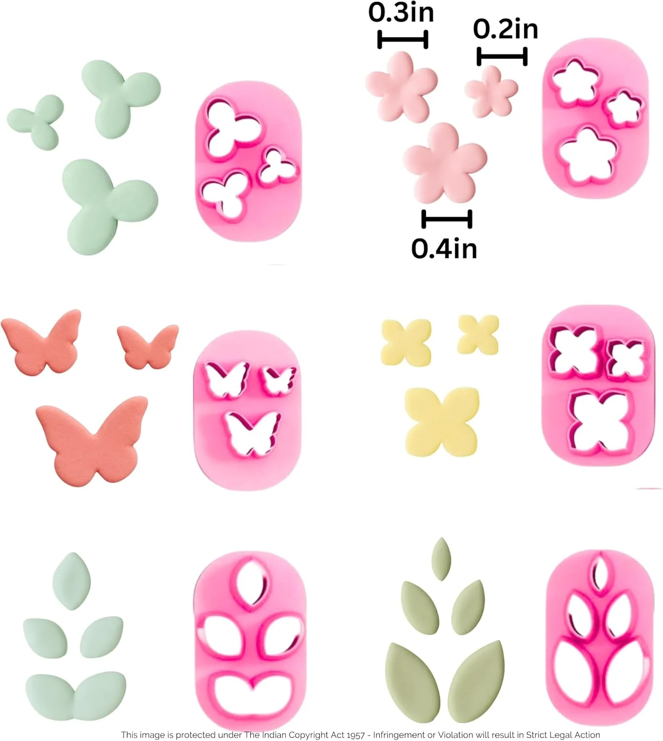 دانیشتا | مینی کاتر خمیر پلیمری | ابزار گلبرگ خمیر فوندانت | قالب های برش پلیمری برای ساخت ابزار جواهرات | رنگ ممکن است متفاوت باشد | مجموعه 6 عددی | دانیشتا | مینی کاتر خمیر پلیمری | ابزار گلبرگ خمیر فوندانت | قالب های برش پلیمری برای ساخت ابزار جواهرات | رنگ ممکن است متفاوت باشد | مجموعه 6 عددی |