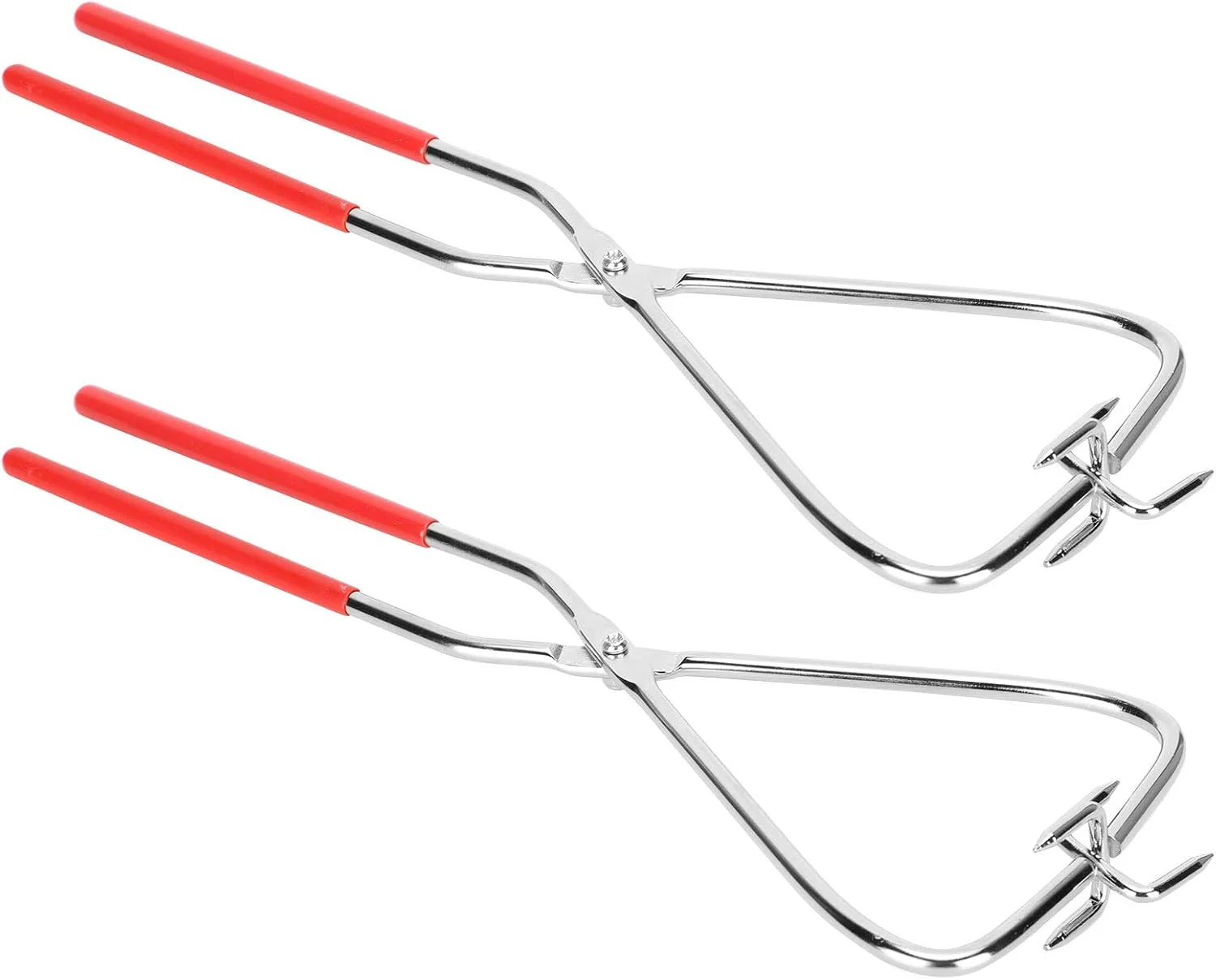 انبرهای غوطه وری ابزار لعاب کاری، 2 عدد انبر غوطه وری ابزار سفالگری انبر مجسمه سازی خاک رس فولاد ضد زنگ با انبردست دسته دار