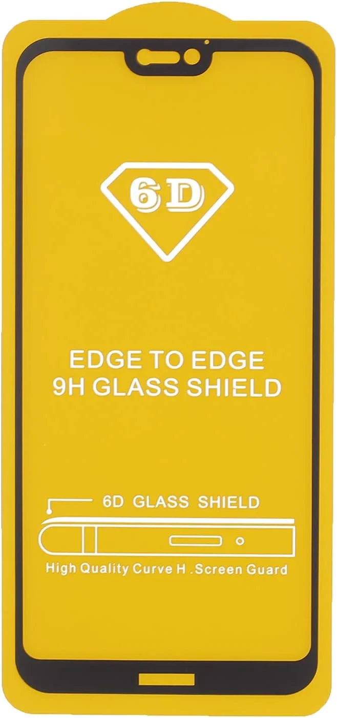 5D Glass Screen Protector for Huawei P20 Lite, Black