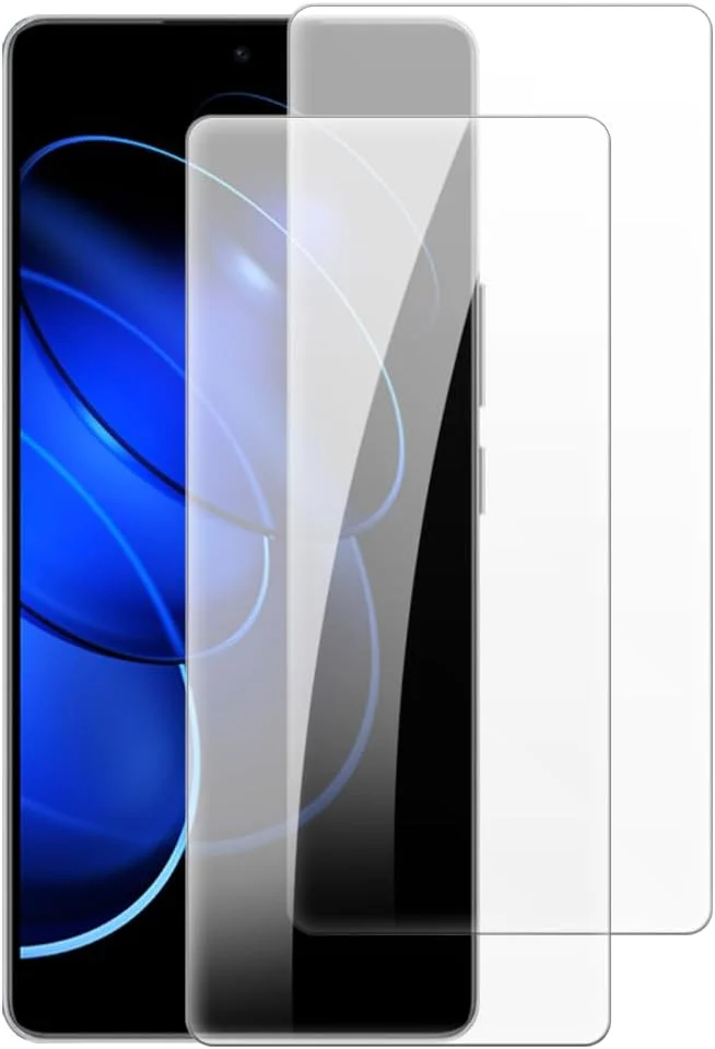 محافظ صفحه نمایش شیشه ای حرارت دیده شانتایم [بسته 2 عددی] سازگار با هوآوی Honor 80 GT 5G (6.67 اینچ)، HD شفاف ضد خش بدون حباب، سازگار با قاب