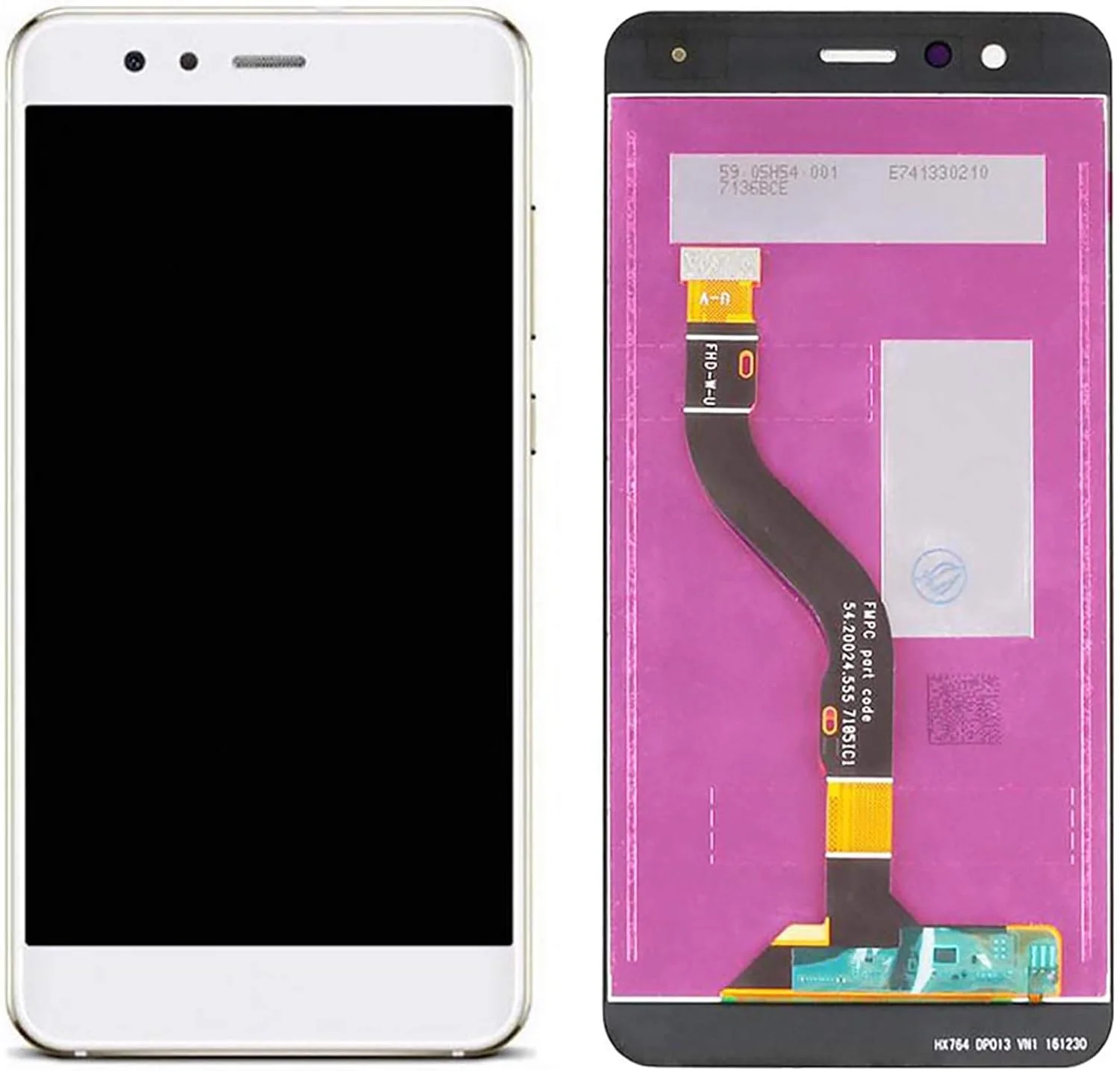 صفحه نمایش ال سی دی گوشی هواوی P10 Lite مدل Was-LX1 به همراه تاچ گلس مشکی، سفید، طلایی + کیت پیچ گوشتی (سفید)