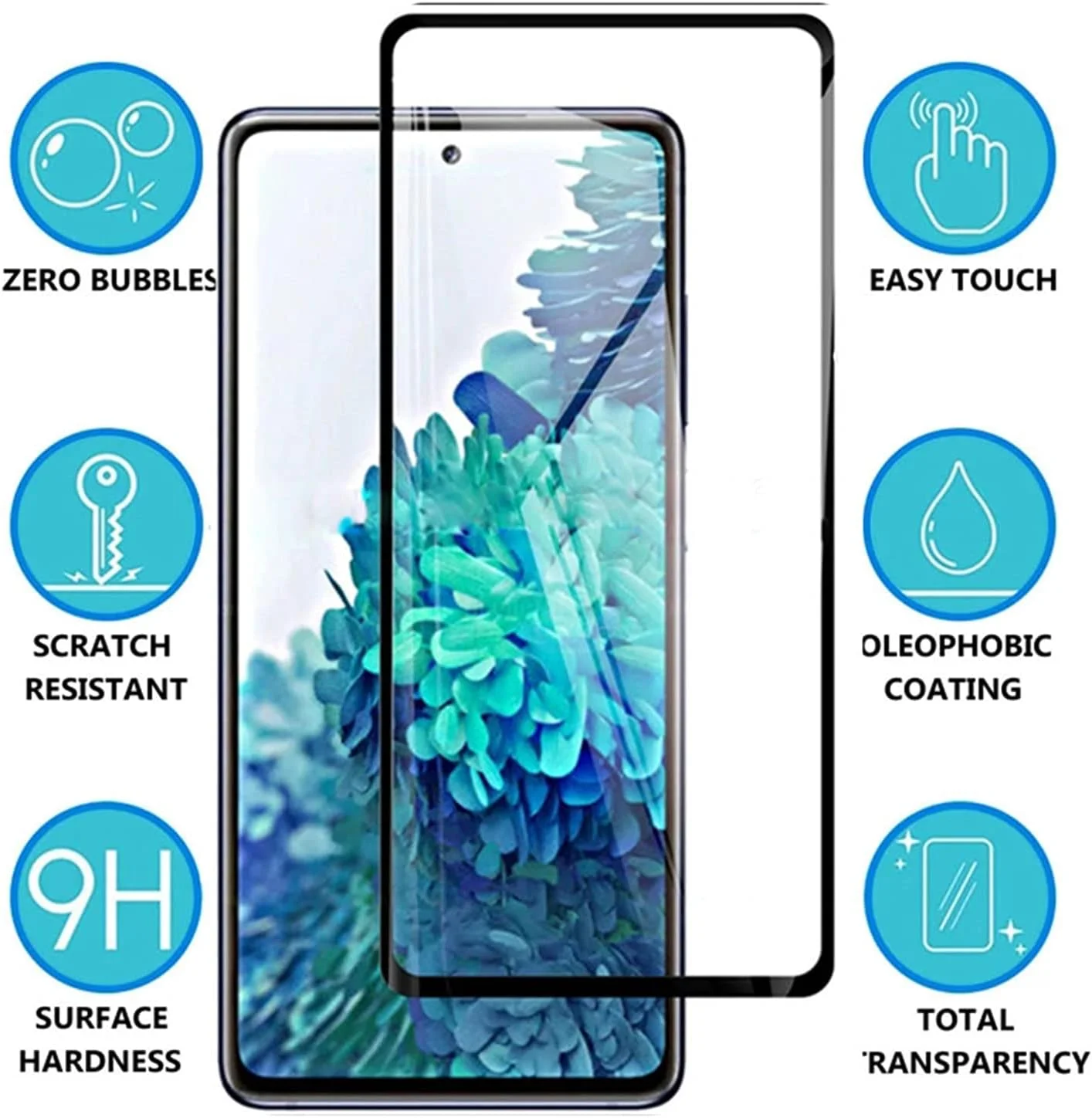 محافظ صفحه نمایش شیشه ای حرارت دیده گوشی موبایل TWAYBY، پوشش کامل، مناسب برای هوآوی Honor 10i 10 lite 20 Pro 30i 9X 8X 8S 8C 9 20 10X lite (3 عدد)