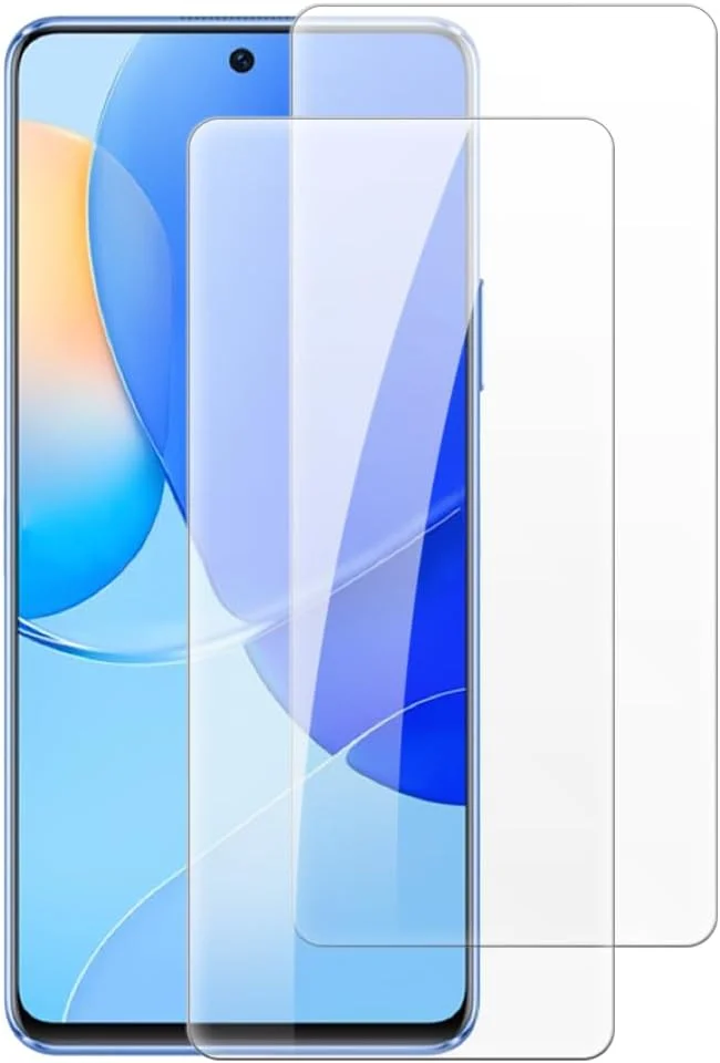 شاین تایم [بسته 2 عددی] محافظ صفحه نمایش شیشه ای حرارت دیده سازگار با هوآوی نوا 9 SE 5G (6.78 اینچ)، HD شفاف ضد خش بدون حباب، سازگار با قاب