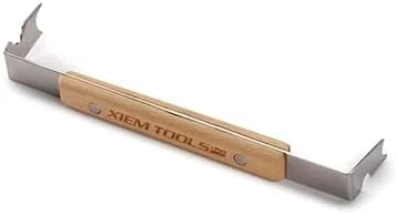 ابزار لبه زن پایه و لبه Xiem – متوسط | ابزار پرداخت سفال استیل ضد زنگ برای حلقه های پایه و لبه ها | ابزار مجسمه سازی و پرداخت سرامیک