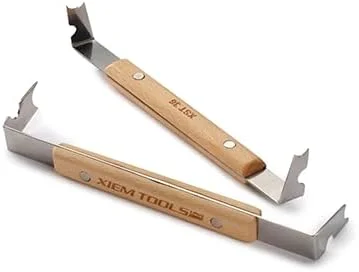 ابزار لبه زن پایه و لبه Xiem – متوسط | ابزار پرداخت سفال استیل ضد زنگ برای حلقه های پایه و لبه ها | ابزار مجسمه سازی و پرداخت سرامیک