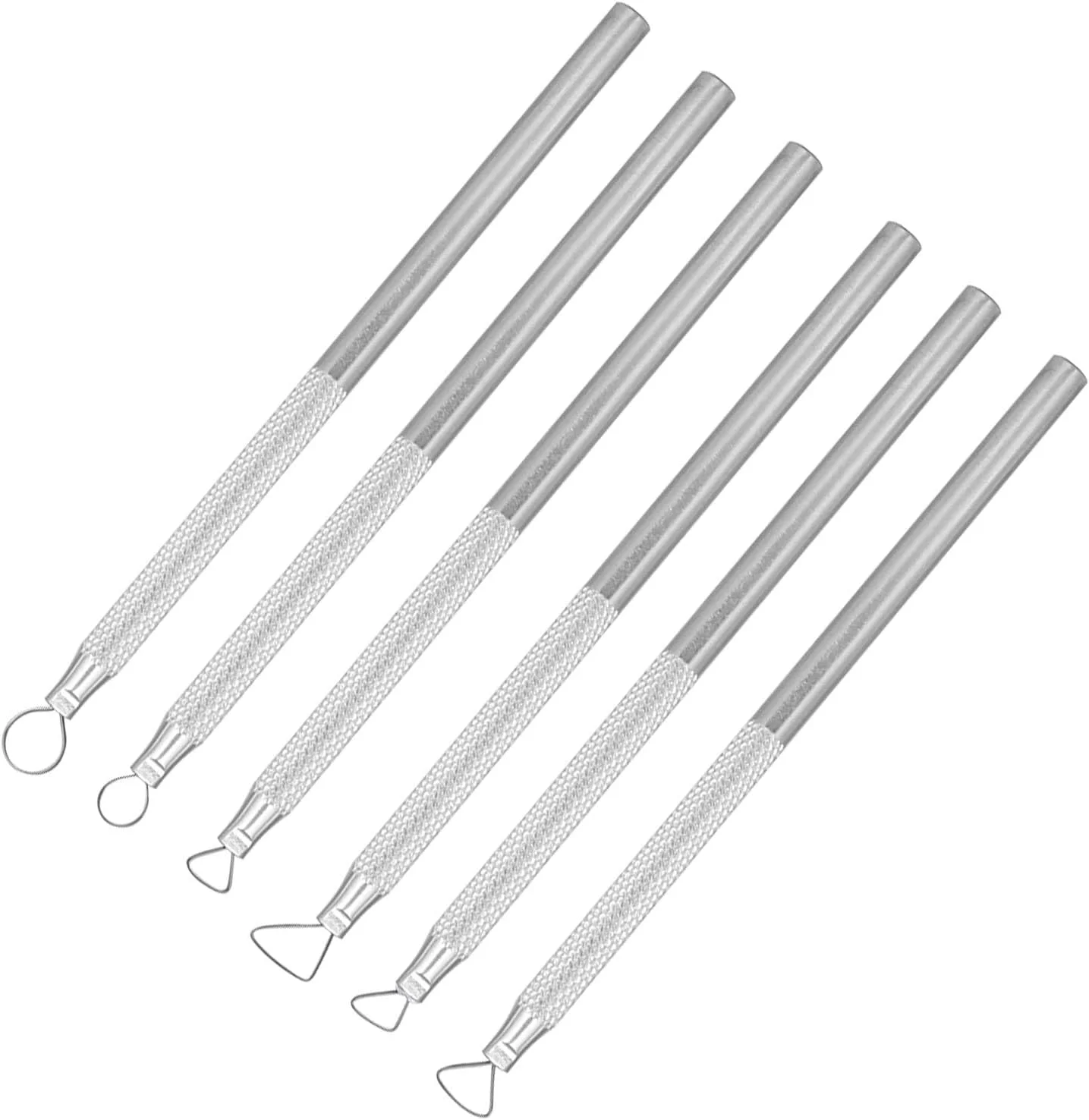 ست 6 عددی ابزار حکاکی و مجسمه سازی آلیاژ آلومینیوم برای هنرمندان سفالگری