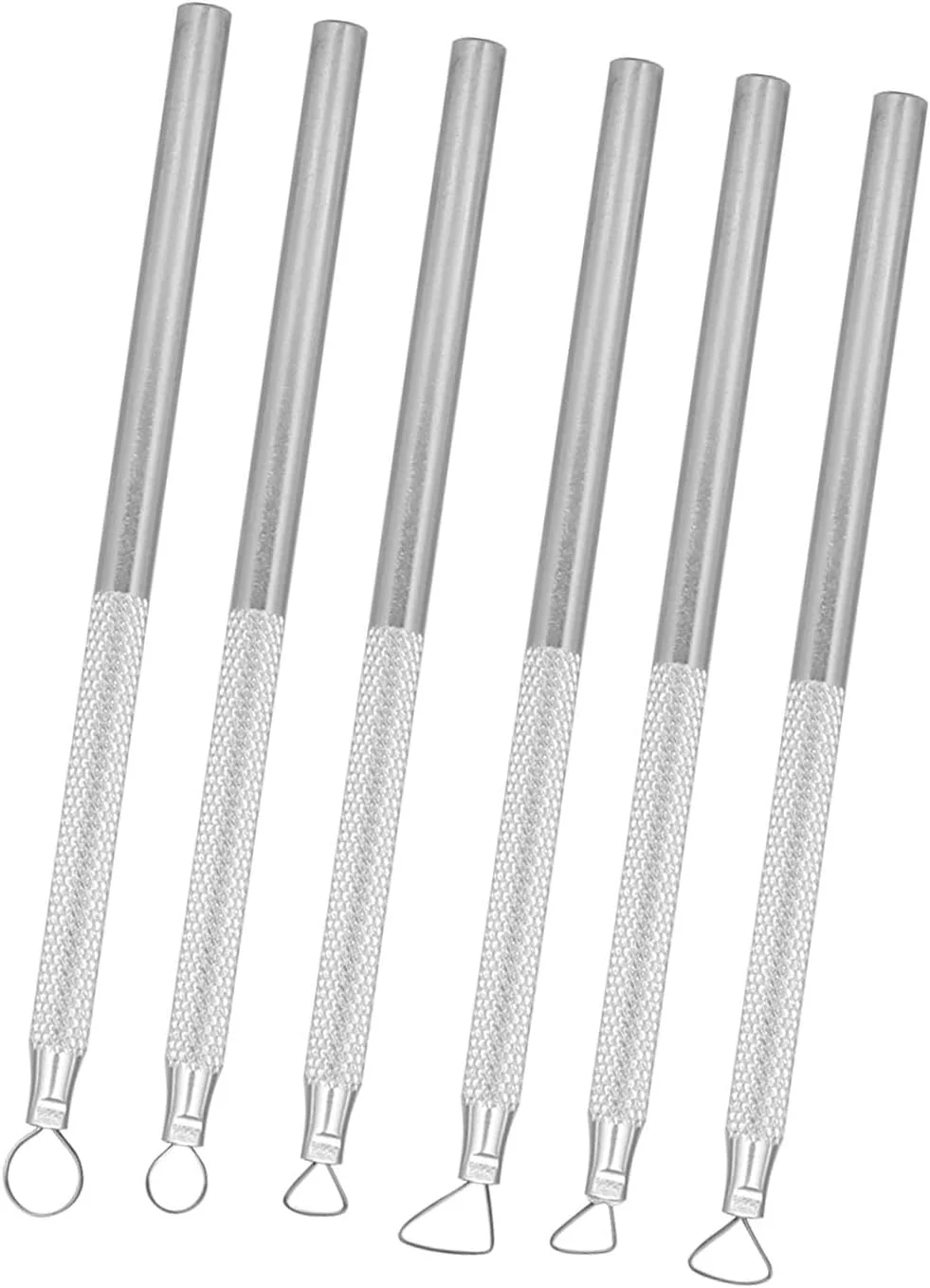 ست 6 عددی ابزار حکاکی و مجسمه سازی آلیاژ آلومینیوم برای هنرمندان سفالگری