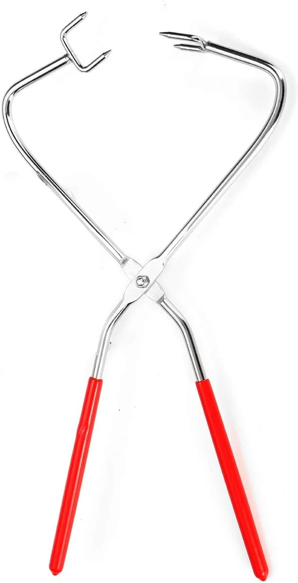 انبرهای غوطه وری استیل ضد زنگ IDEQUY ابزار سفالگری انبرهای لعاب کاری برای استودیوهای سرامیست