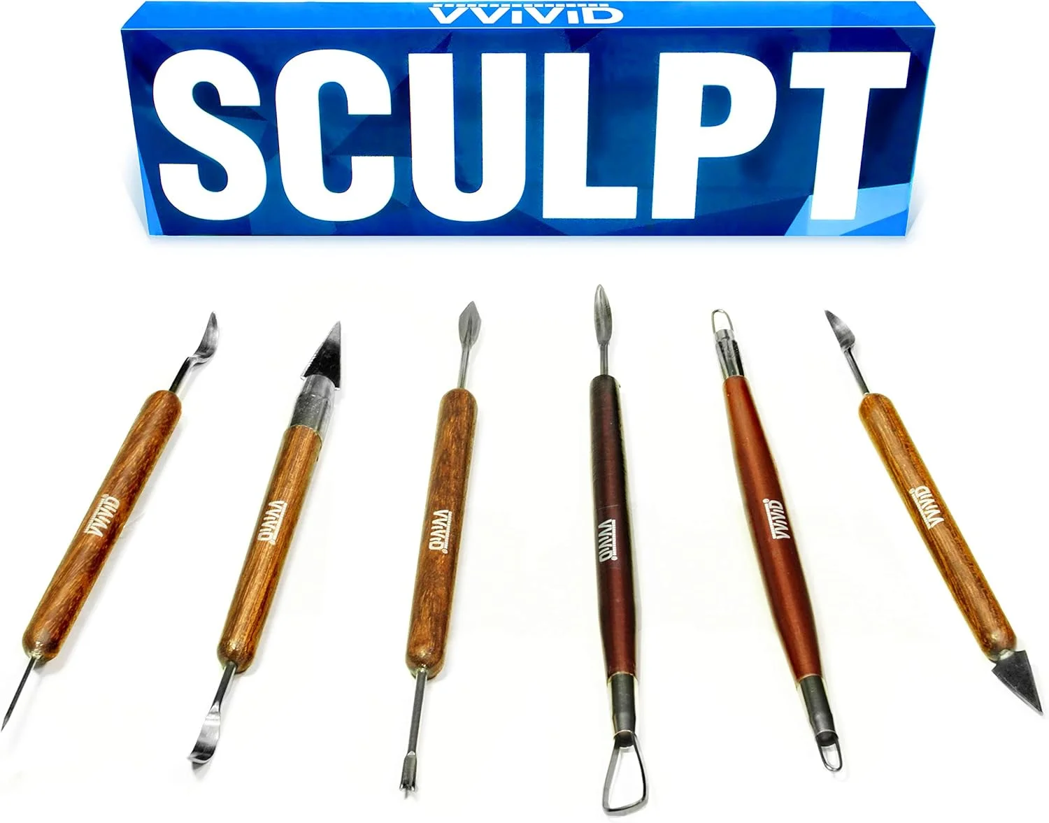 ست ابزار مجسمه سازی و سرامیک دو طرفه ویوید (6 تکه)