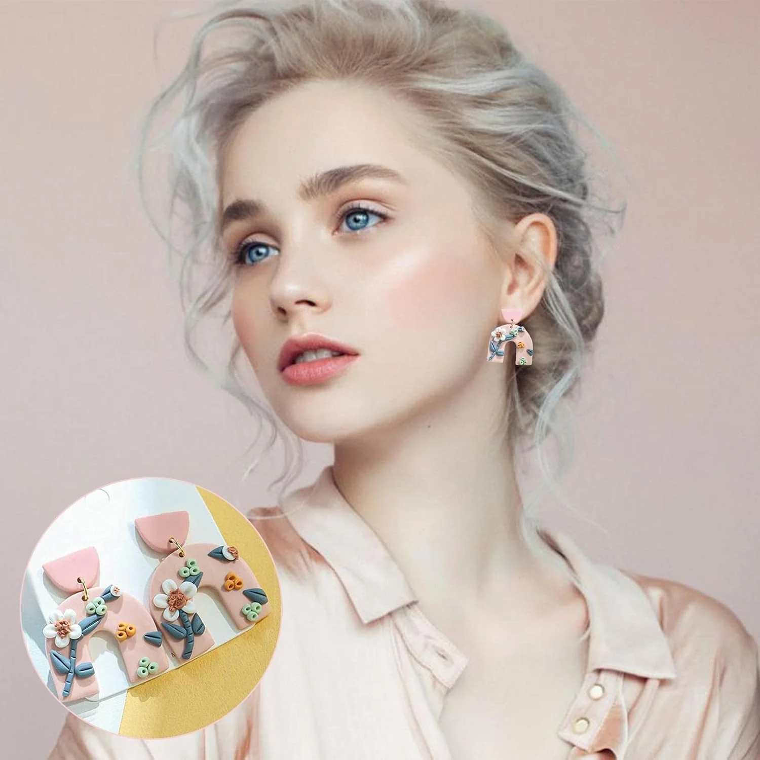 2 عدد ابزار خمیر پلیمری - مجموعه 169 عددی ابزار جواهرات خمیری، کاترهای مختلف شکل و لوازم جانبی گوشواره، کاترهای گوشواره خمیری برای ساخت جواهرات خمیر پلیمری