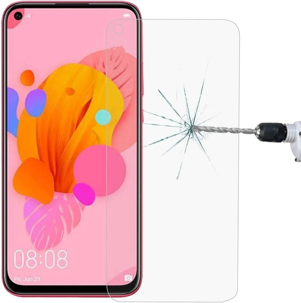 محافظ صفحه نمایش شیشه ای حرارت دیده 0.26 میلی متری 9H 2.5D برای لوازم جانبی تلفن های همراه هوآوی نوا 5i