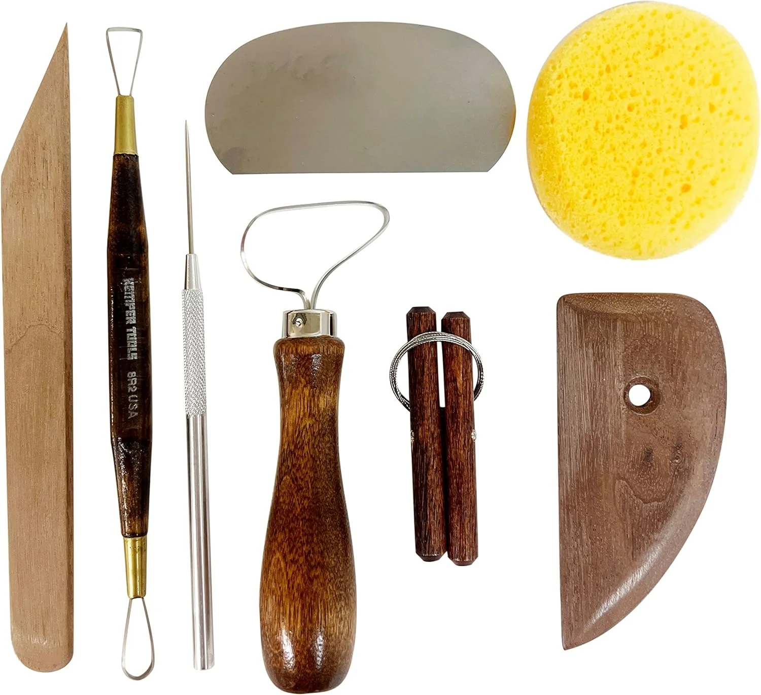 کیت ابزار سفالگری Kemper Tools شامل تمام ابزارهای ضروری برای تمیز کردن، تراشیدن و شکل دادن به آثار سفالی شما است