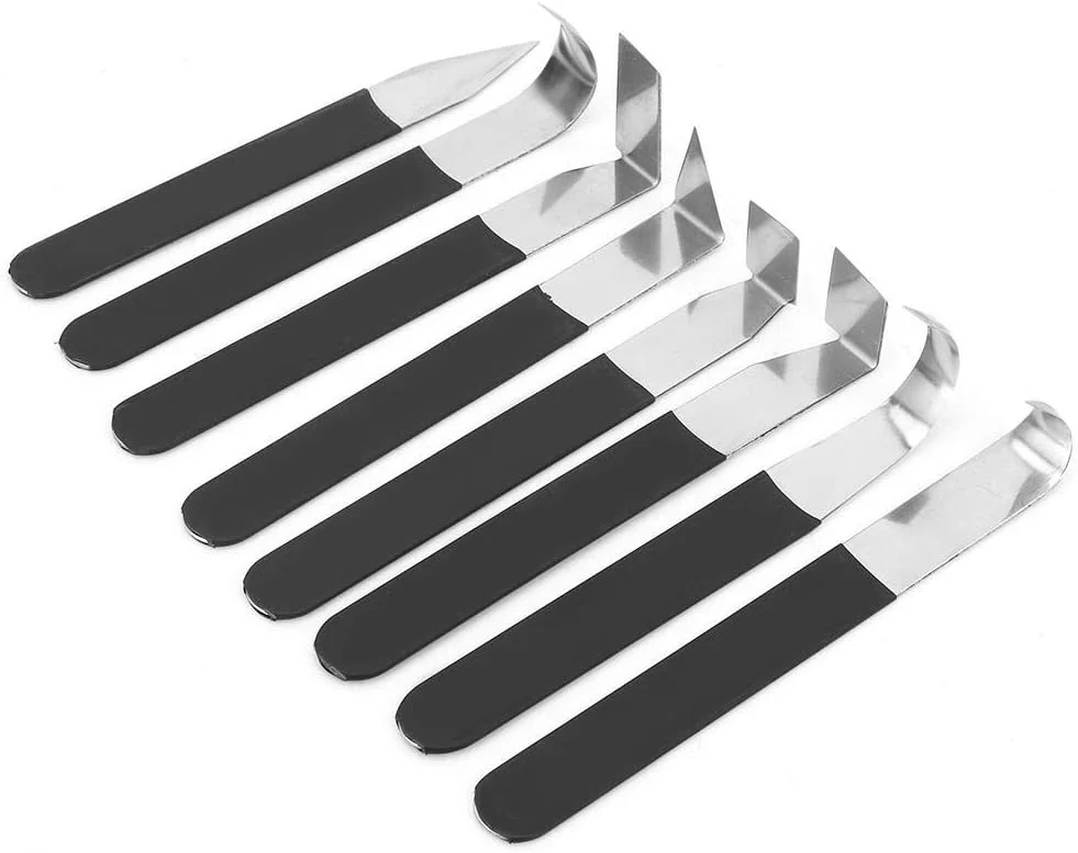 ابزار مجسمه سازی خاک رس - مجموعه 9 عددی ابزار مجسمه سازی خاک رس با سر فلزی