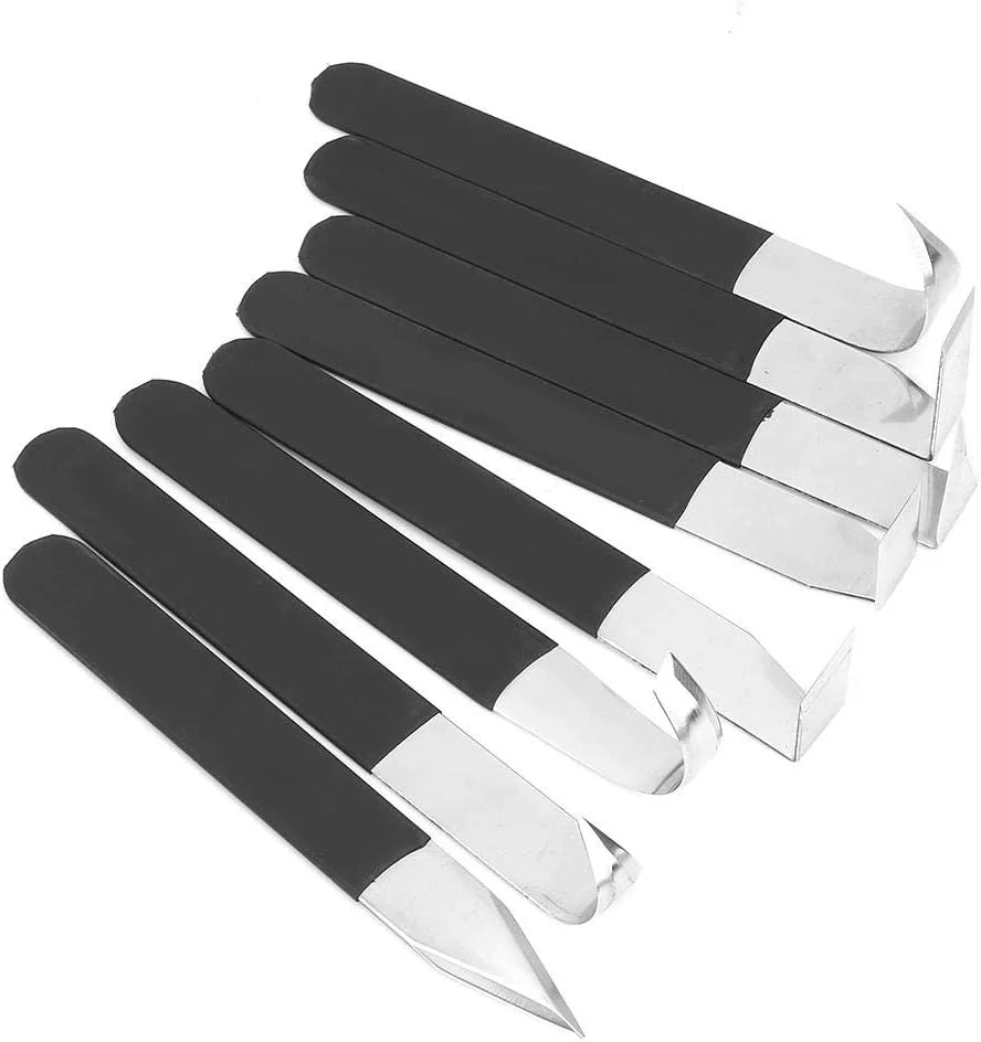 ابزار مجسمه سازی خاک رس - مجموعه 9 عددی ابزار مجسمه سازی خاک رس با سر فلزی