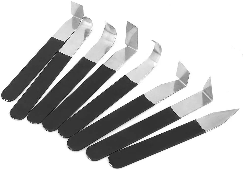 ابزار مجسمه سازی خاک رس - مجموعه 9 عددی ابزار مجسمه سازی خاک رس با سر فلزی